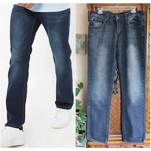 RUE 21 CARBON Low Rise Slim Straight Jeans - Size W32 x L34 - Picture 1 of 11